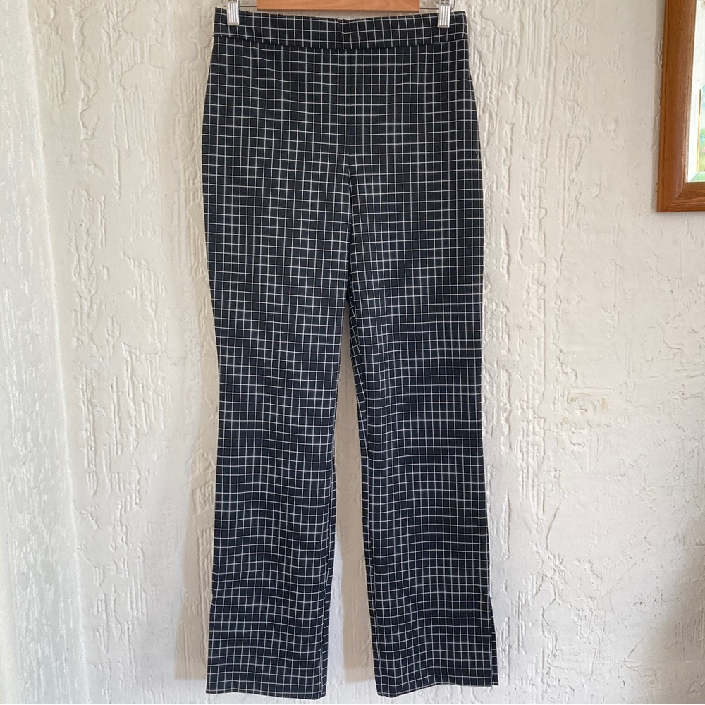 Massimo Fabbro Italy Black Square Print Pants Size 2